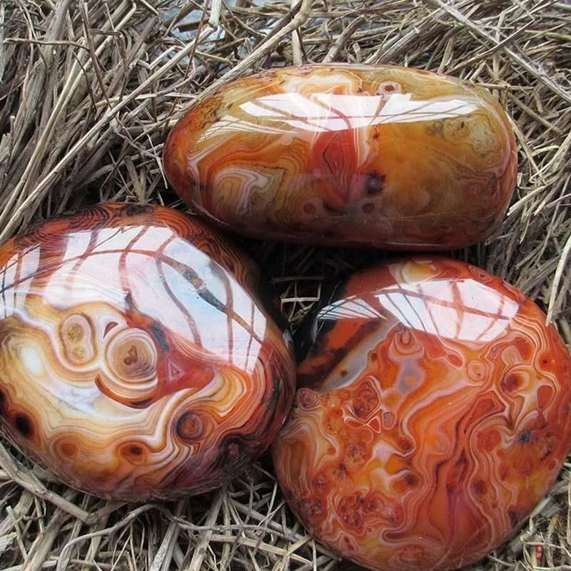 Big Smooth Agate Stone Geode Pebbles from Madagascar - Healing Crystal for Craft DIY