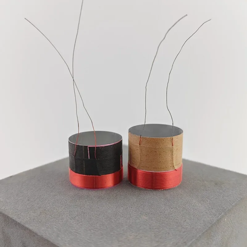 20.4mm low-frequency voice coil, white aluminum red wire, 20.4 cores, 2-layer cable, 4 ohms, speaker accessory