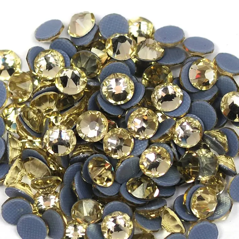 6A Jonquil Iron On stone Hot fix Strass 16 facets Xirius Faceted Cut Facets 8big 8small GYM SUIT Garment Rhinestones Clothing