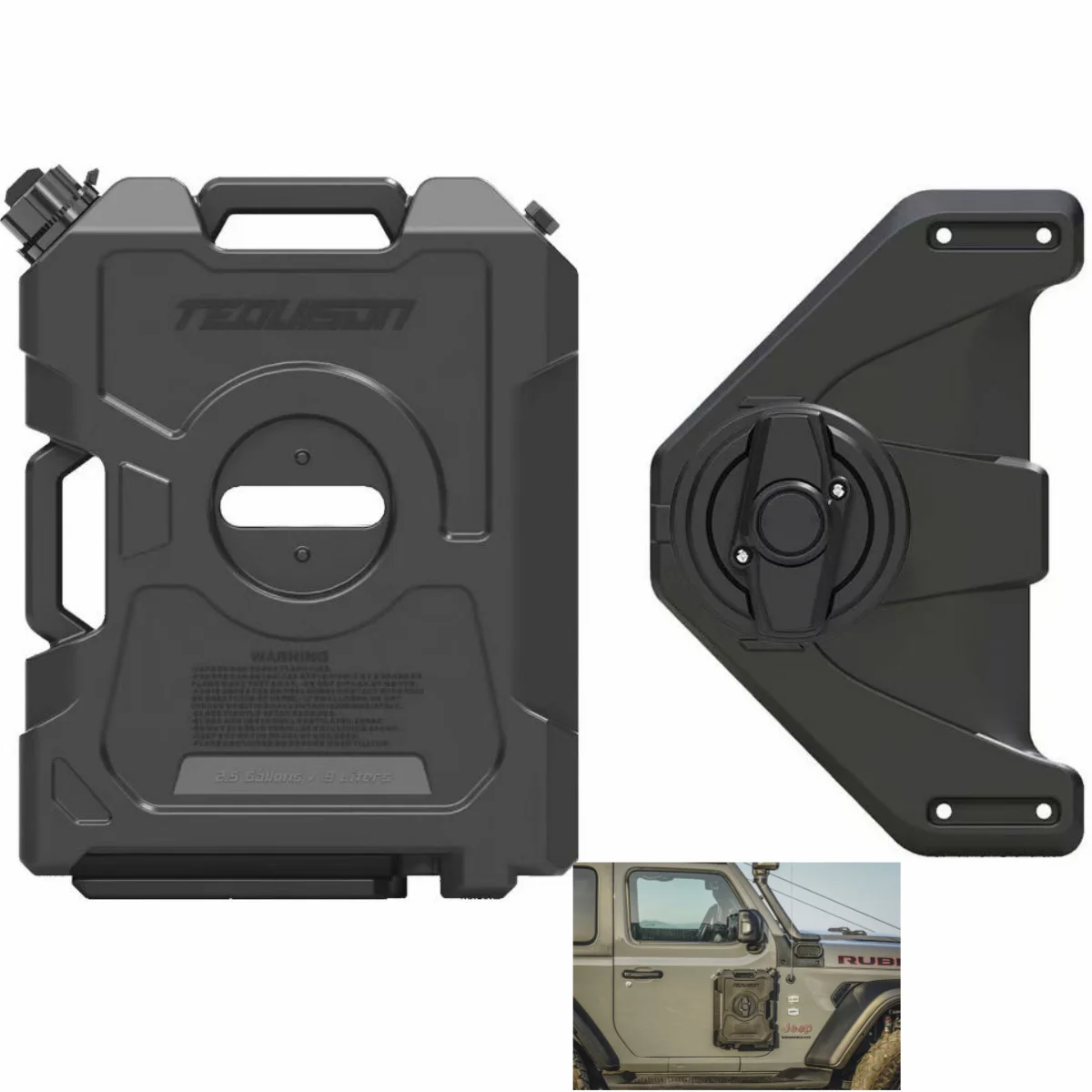 For JT 9L Lantsun Water Tank Door Tank With Bracket For Jeep For Wrangler JK JL JT Canister JL1285