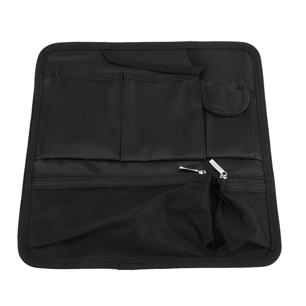 Multi-Pocket Backpack Insert Adjustable Size Metal Key Chain Travel Organizer Mesh Pouch Nylon Portable Bag Travel Use