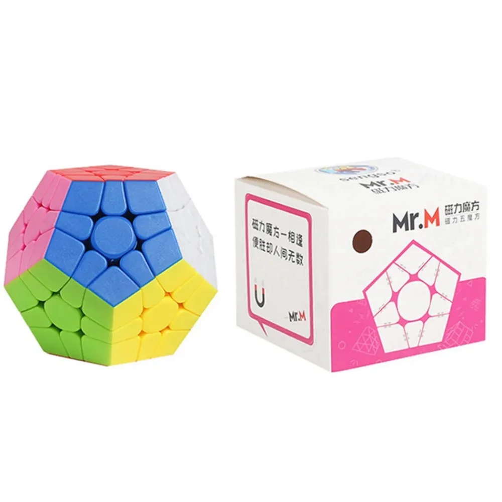 Shengshou Mr.M Magnetic Megaminxeds Cube 3x3 Magic Cube 3Layers Wumofang Speed Cube Puzzle Toys For Children Kids Gift