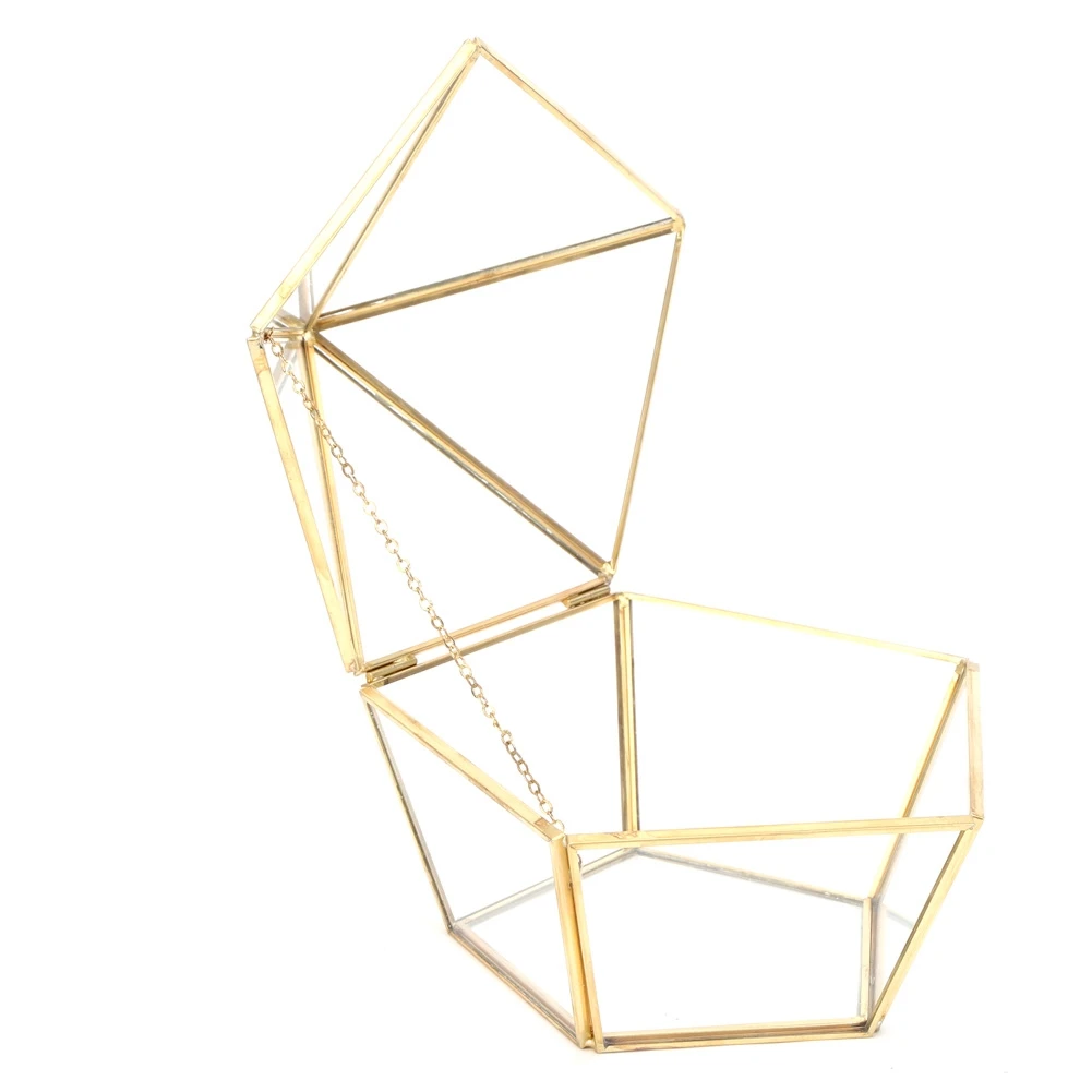Unique Geometric Succulent Plant Planter Artificial Flower Container Holder Dust Cover Decor
