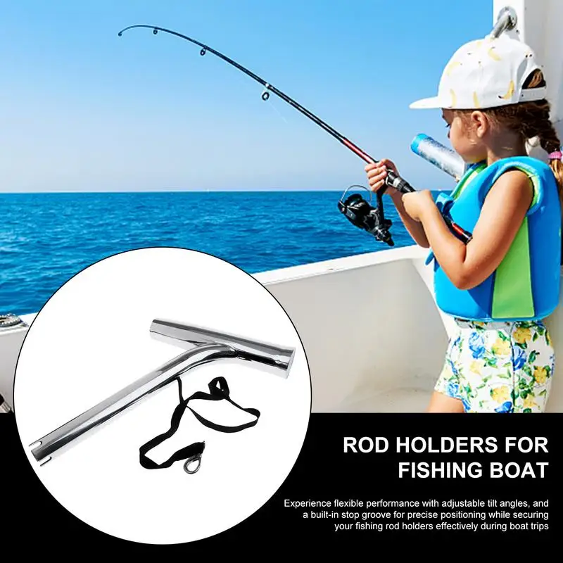 

Держатели удочек для лодок для рыбалки, опора для удочки с ремнем безопасности, держатель для удочки из нержавеющей стали, подставка с ремнем безопасности для