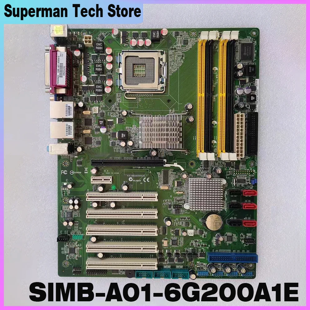 For Advantech SIMB-A01 REV: 1.0 industrial control motherboard dual network port industrial motherboard SIMB-A01-6G200A1E