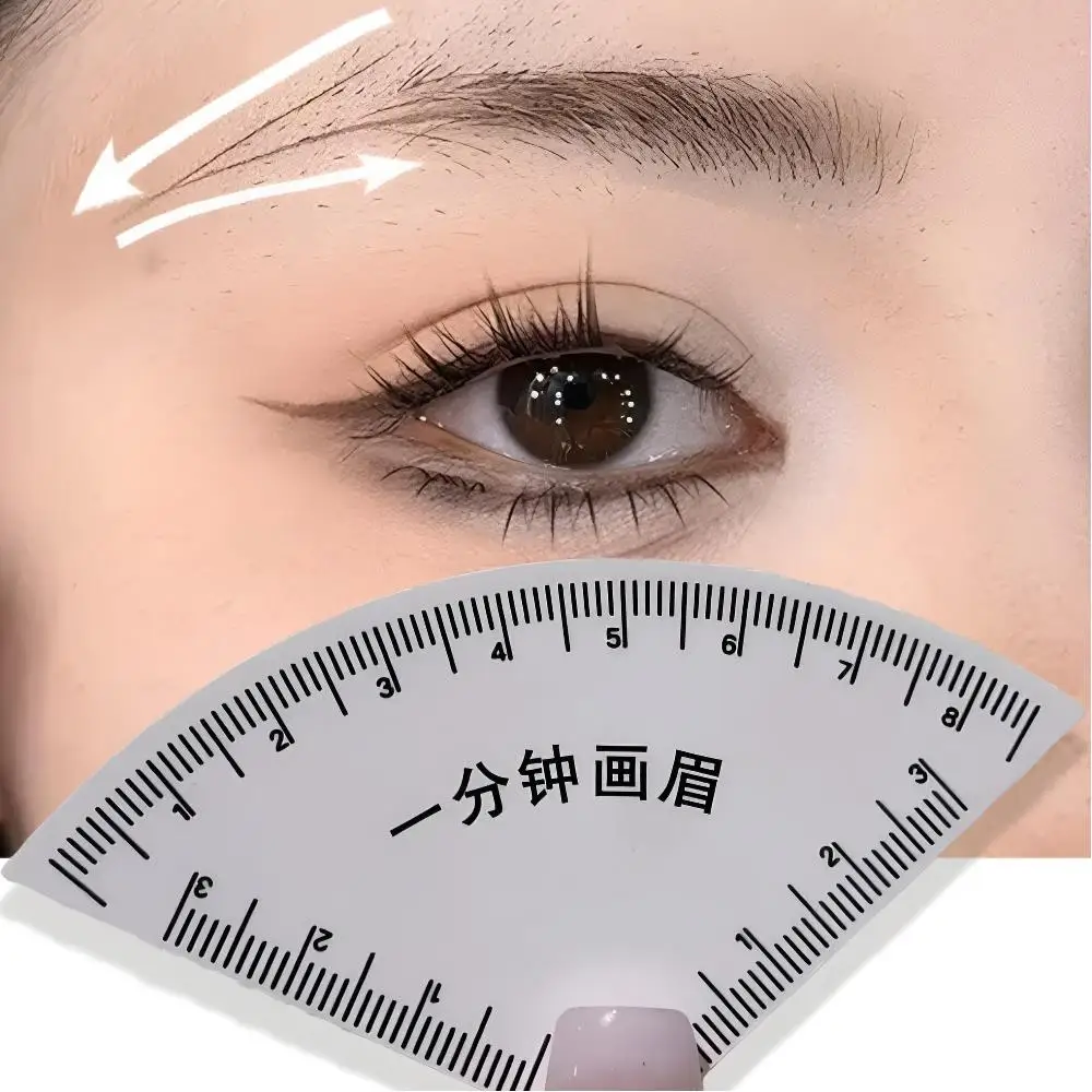 1 st PVC Brow Shaping Stencil Snelle Tekening Microblading Mapping Card Eye Brow Tekening Gids Herbruikbare Tekening Gemakkelijk Makeup Tools