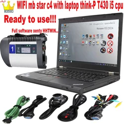 MB Star C4 multiplexer sd connect C4 HHT WIN Software SSD wifi mb star c4 scanner odb 2 cable laptop T430 benz diagnostic tool