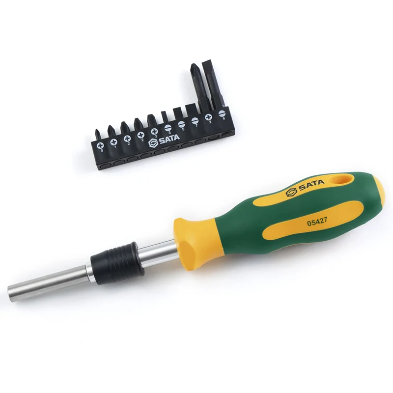 Sata 05427 Screwdriver Phillips Flower Shaped Household Screwdriver Multi Segment Extension Set