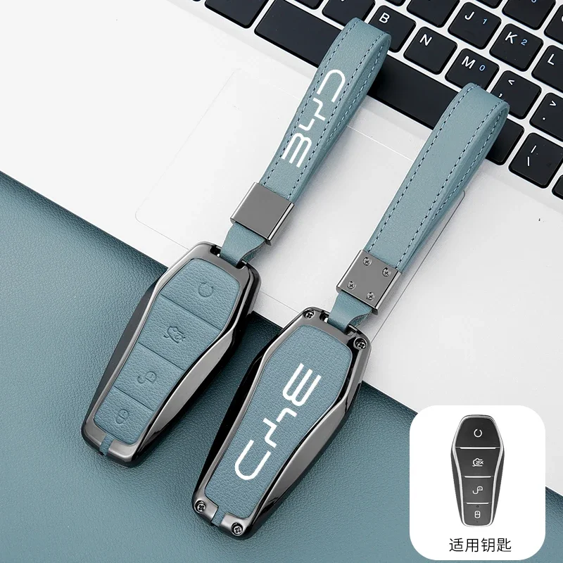 Car Accessories Fob Key Case Holder Cover Chain For BYD Atto 3 Han EV Dolphin Durable Second Song Pro Tang Dm QIn PLUS MAX Yuan