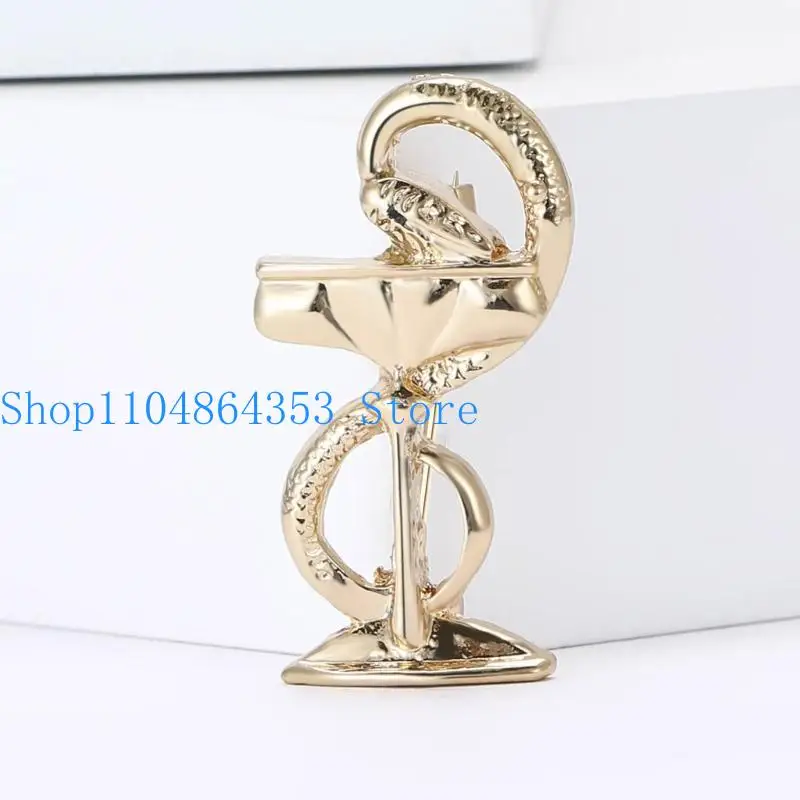 652f عتيقة الأفعى بروش دبوس المادة الفريدة من نوعها Serpentines Designs تعزز شارة الموضة للأساليب المختلفة #4