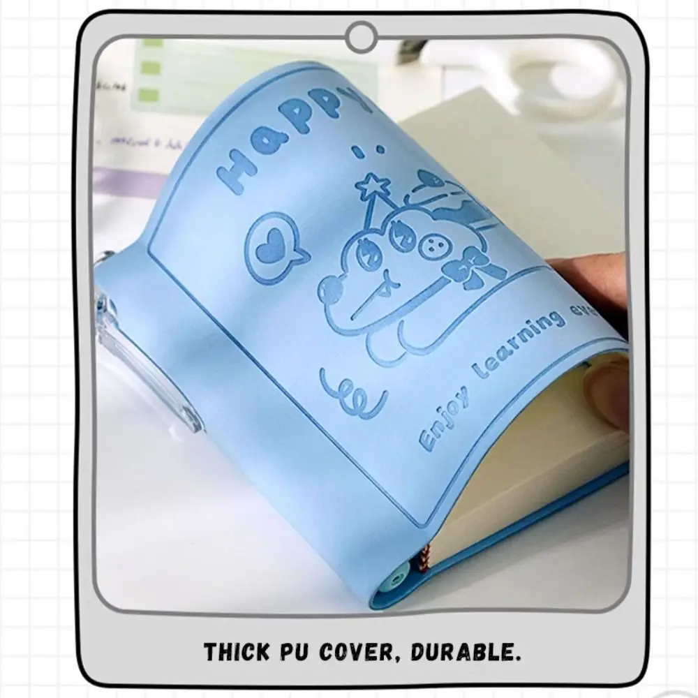 New PU Pocket Notebook 96Sheets Square Notepad Animal Pattern Horizontal Line Inner Page Diary Book School Office