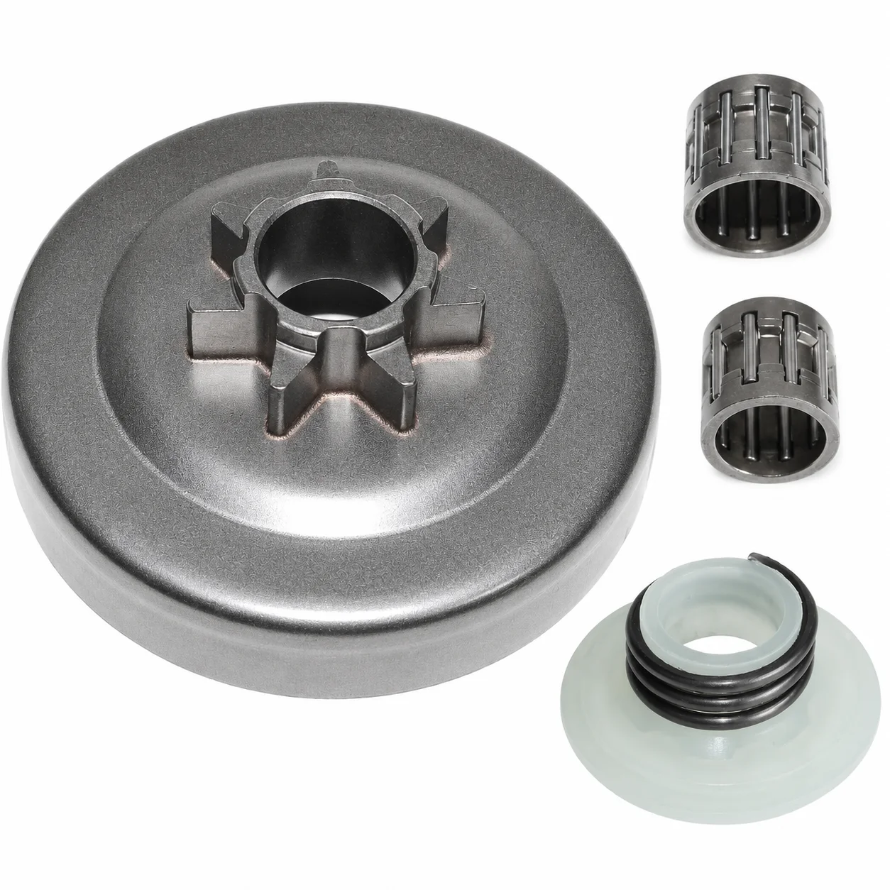 Clutch Drum Bearing Worm Gear Kit For Husqvarna 340 345 350 445 445E Chainsaw Parts Replaces 503873071 503873072 503255201