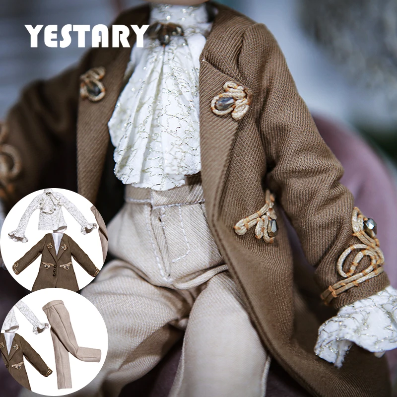 Yestary Bjd Blythe Doll Accessoires Kleding 1/41/6 Diy Materiaal Pack Heren Sets Hertog Van Windsor Poppen Kleding Voor bjd Pop Kleden