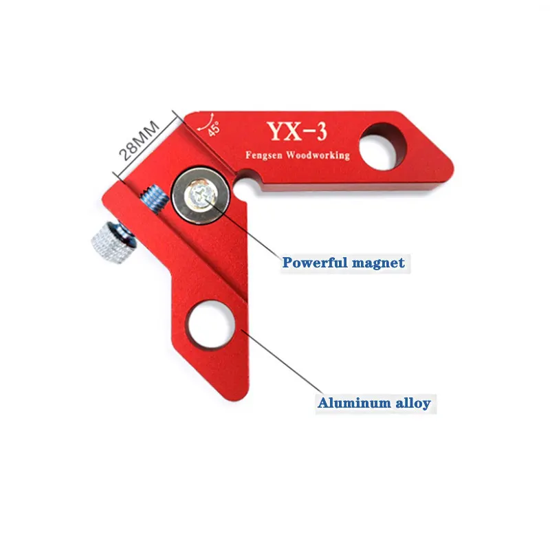 Center Finder Multifunction XY-ruler Circle Center Marking 45°90°Scribing Gauge Metric Inchfor Woodworking Measuring Scribe Tool