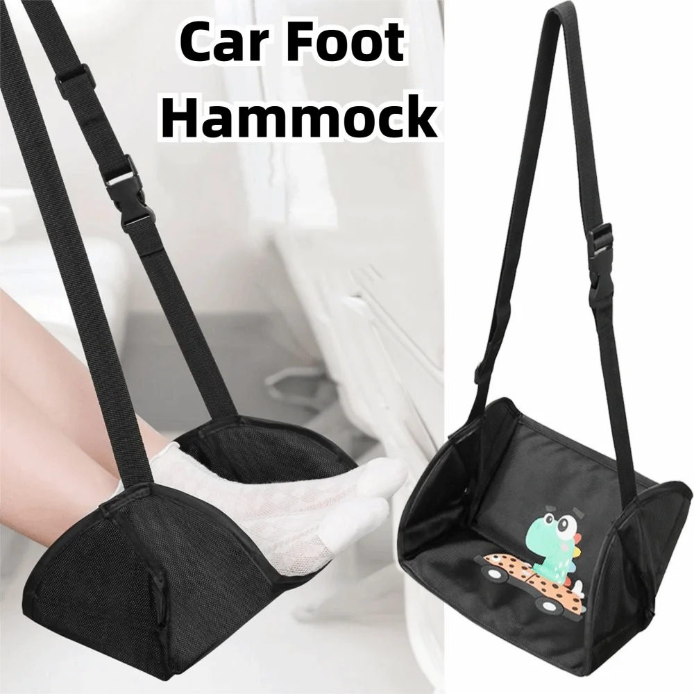 Waterproof Travel Foot Rest Adjustable Non-slip Hanging Foot Pad Foldable Easy To Clean Car Seat Gap Leg Sling Road Trips