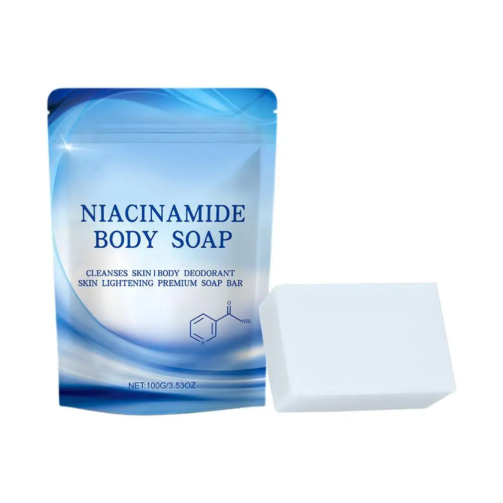 Niacinamida Handmade Body Whitening Soap, Ponto axilas, Pele do joelho, Branqueamento escuro escuro, Nova remoção, F3V9