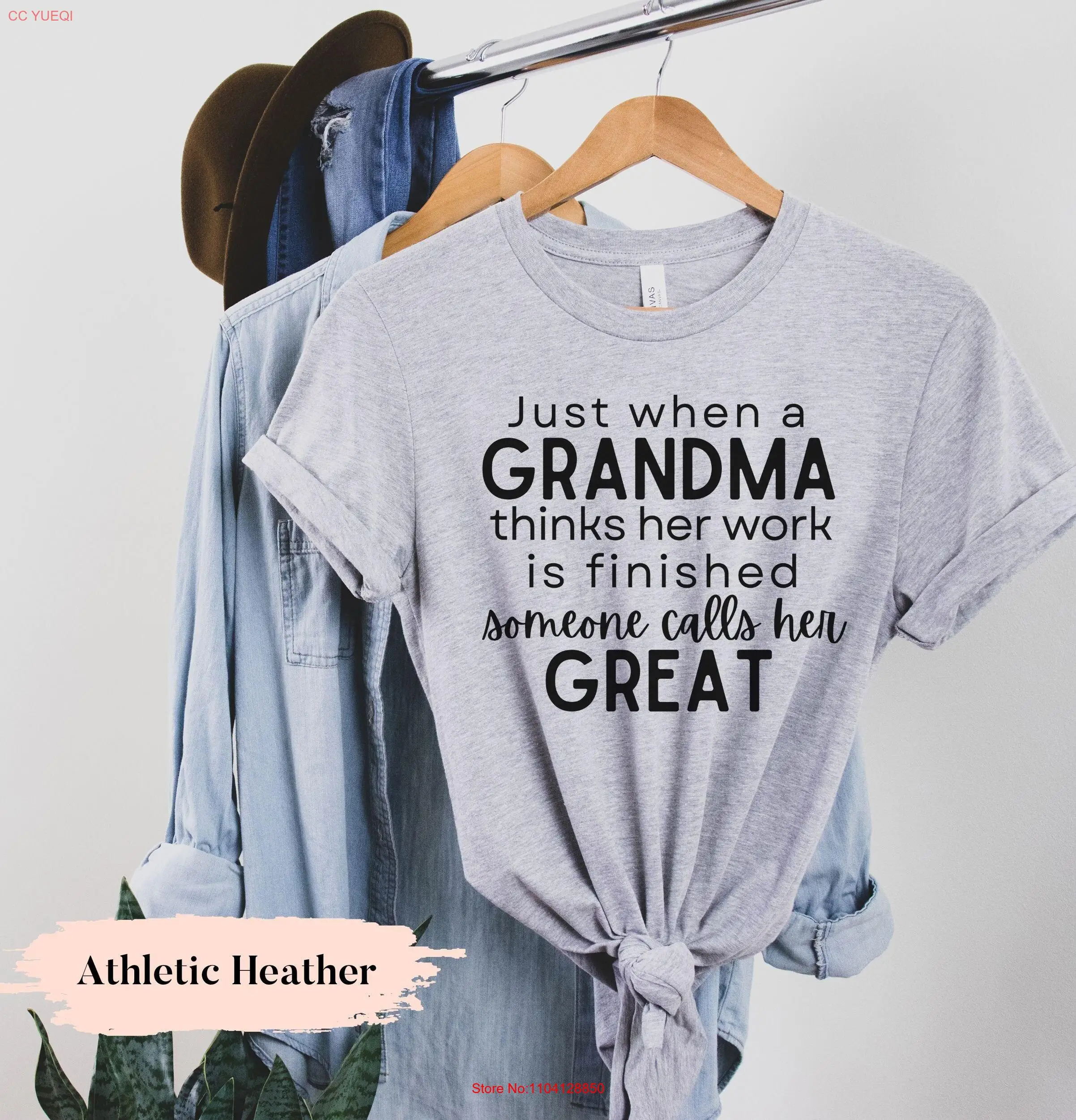 

Great Grandma T Shirt Promoted to Mother's Day long or short sleeves
