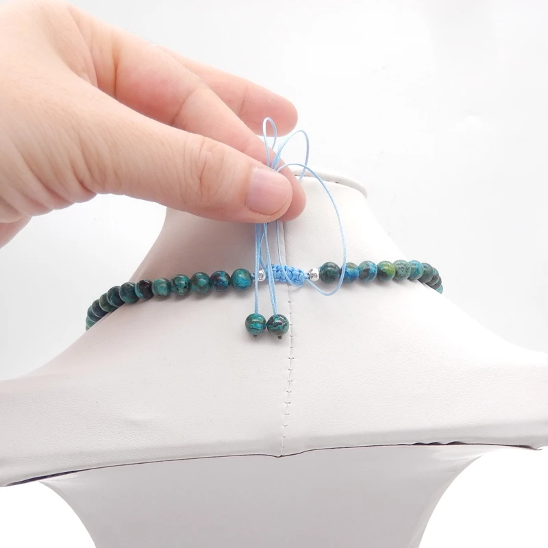 Handmade Chrysocolla Pendants Genuine Natural Stones Beads Unique Vintage Style for Jewelry And DIY Earring Beads