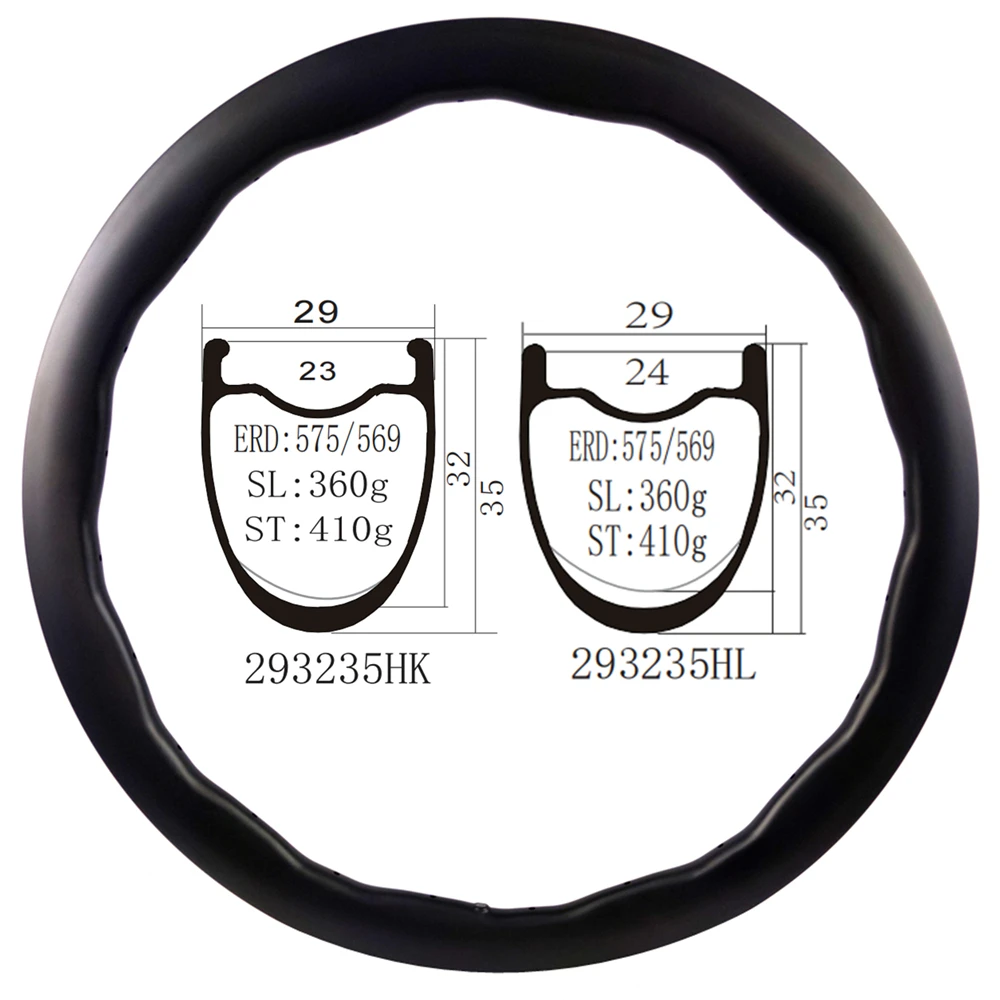 BIKEDOC RDW29 Depth3235 Carbon Fiber Rim 700C Bicycle Gravel Carbon Rims