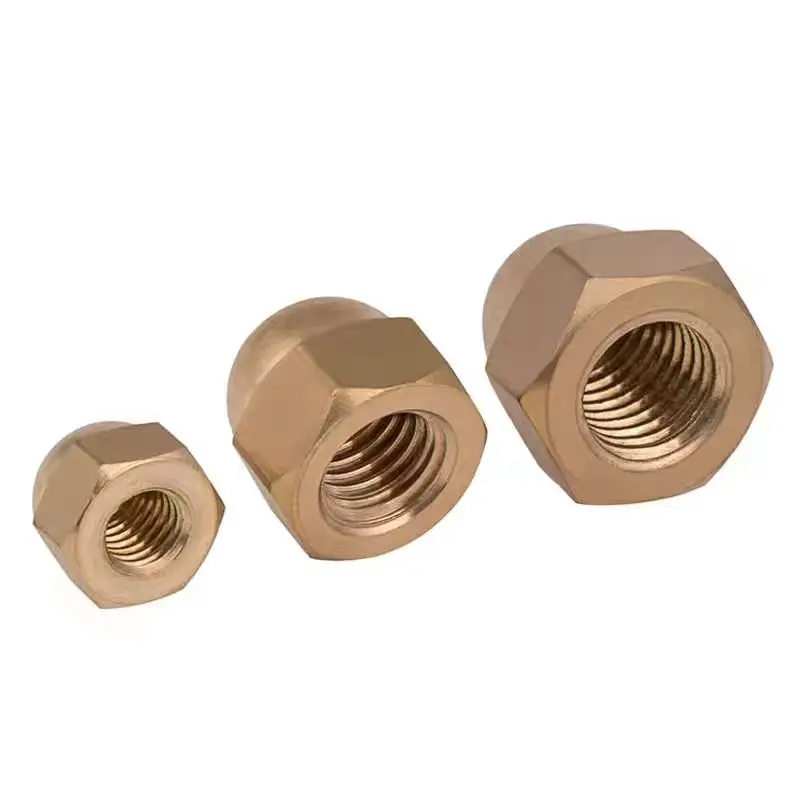

DIN1587 Copper Cap Hex Nuts Decorative Dome Head Cover Semicircle Brass Acorn Nut M3 M4 M5 M6 M8 M10 M12