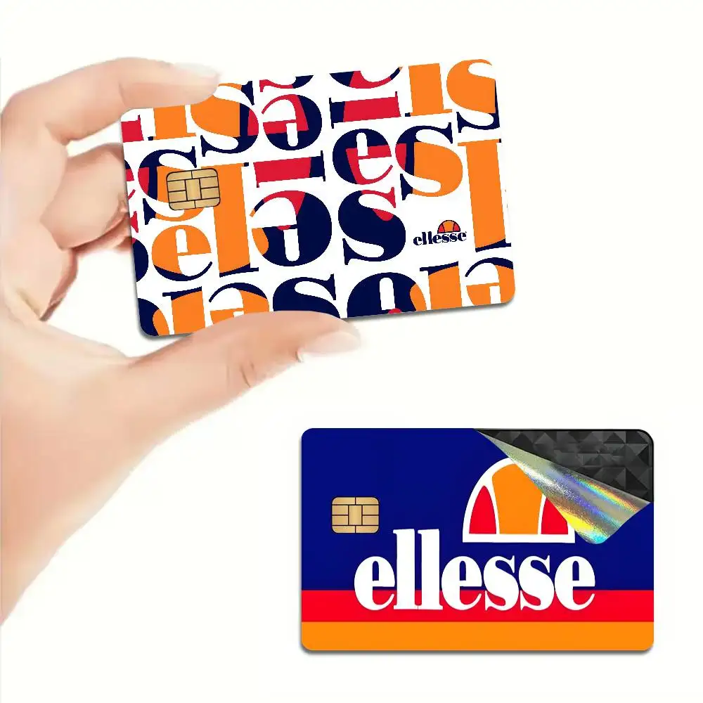 E-Ellesse Fast-Drying Anime Spend or Save Funny Shell On Off Ultra Thin No Fade Sticker Skin Cover Film for Debit Credit Card