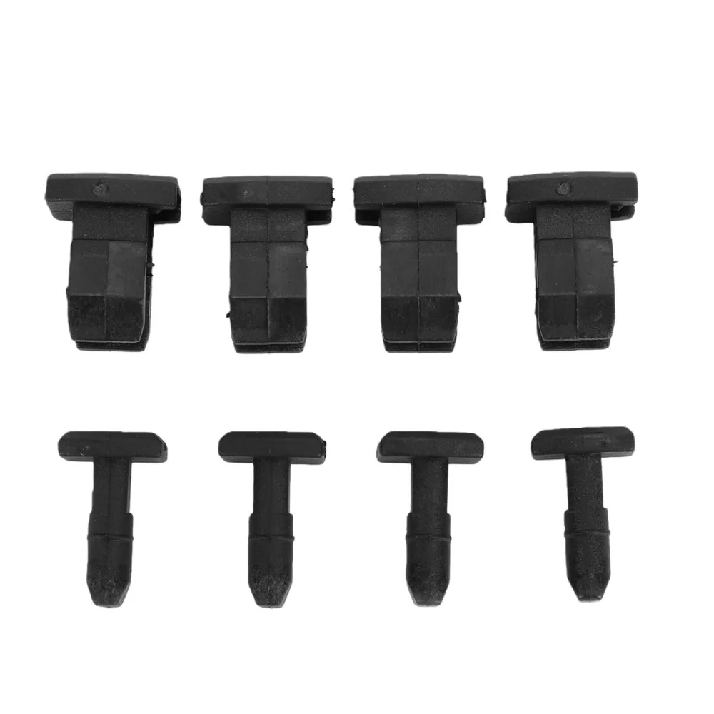 4PCS Split Open Design RV Refrigerator Clip Replaces 617772 Black PP Service Door Retainer Refrigerator Vent Latch
