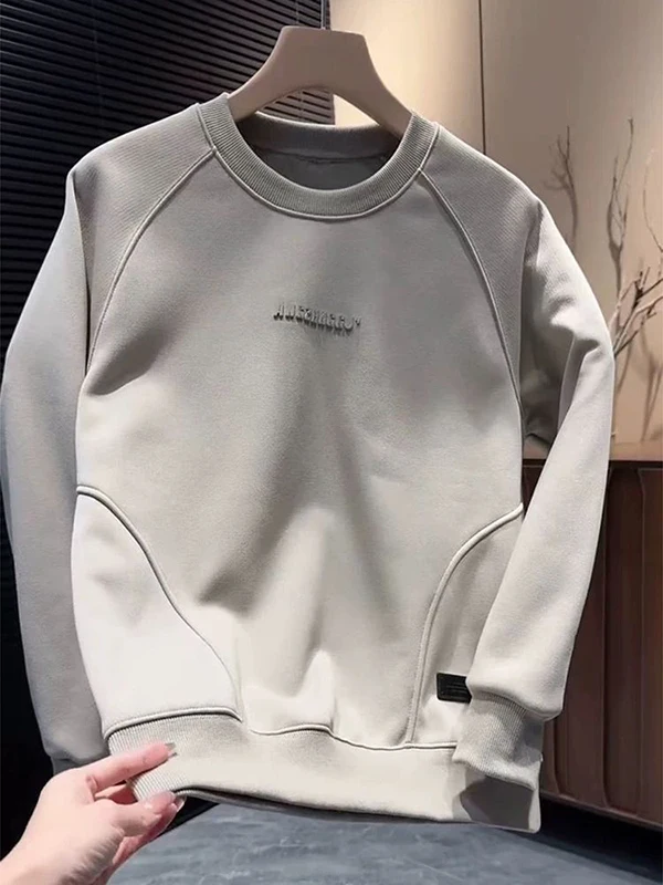 

Американский свитер большого размера, модный, с круглым вырезом, с буквенным принтом, приталенный, повседневная одежда для женщин