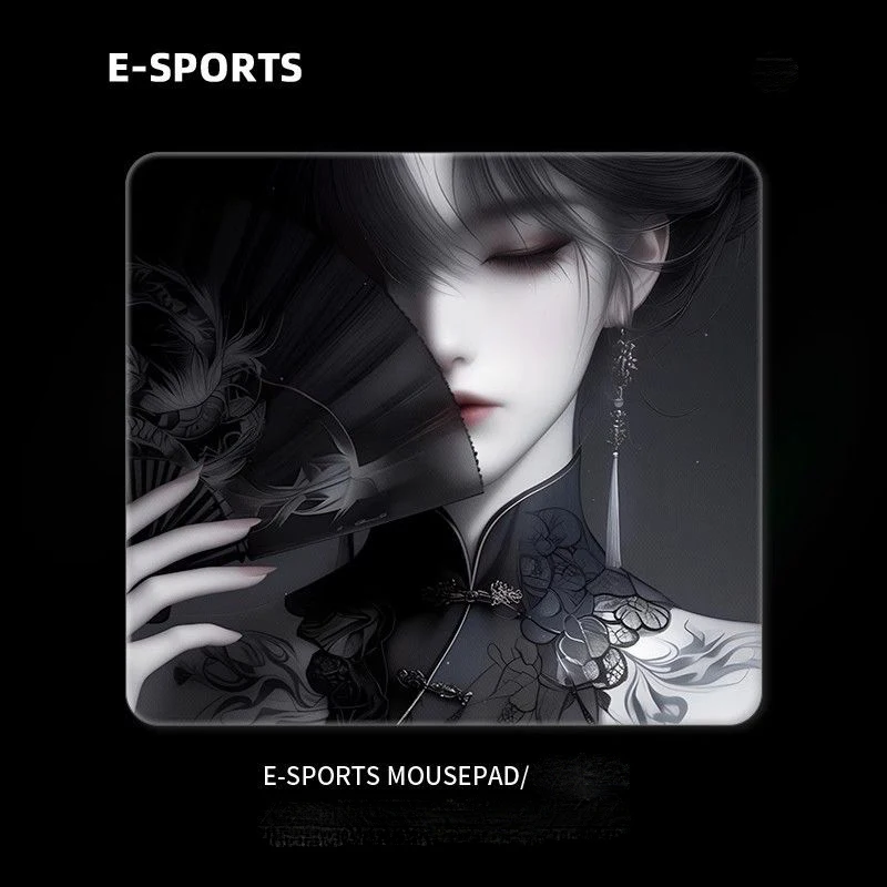 

Древний стиль, коврик для мыши с фанатскими играми для девочек, стеклянный коврик без запирающихся краев, коврик для мыши, коврик для компьютерной мыши, домашний офис, студенческий настольный коврик для ПК