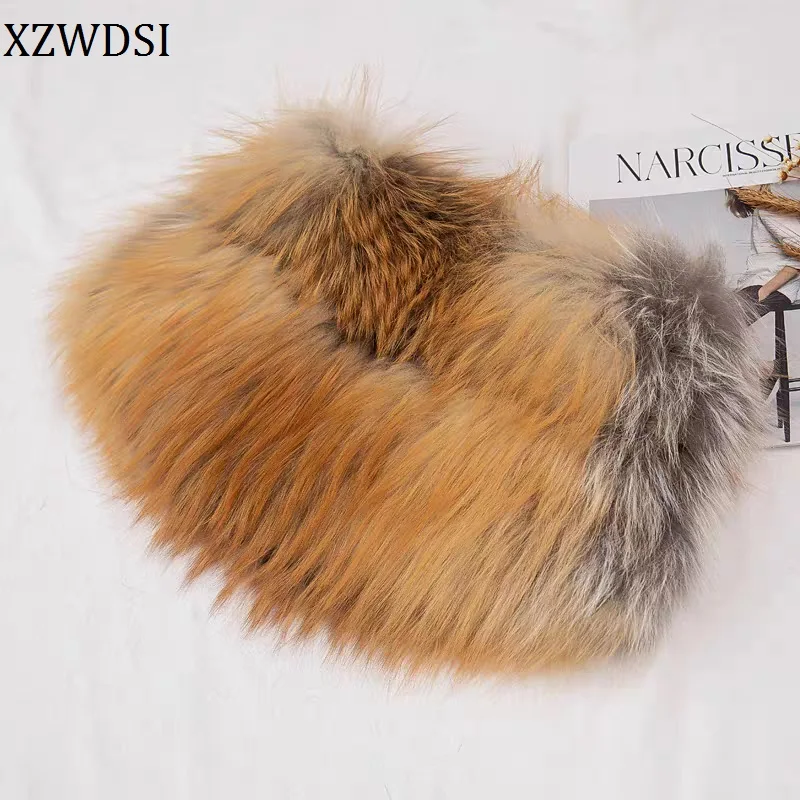 

Fashion New Women Natural Real Fox Fur Scarf Shawl Luxury Fur Wraps