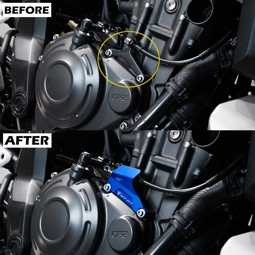 Fit For Yamaha MT07 MT-07 FZ07 MT 07 2025 2026 mt07 Motorcycle Accessories Clutch Protection Cover Clutch Cable Protector Guard