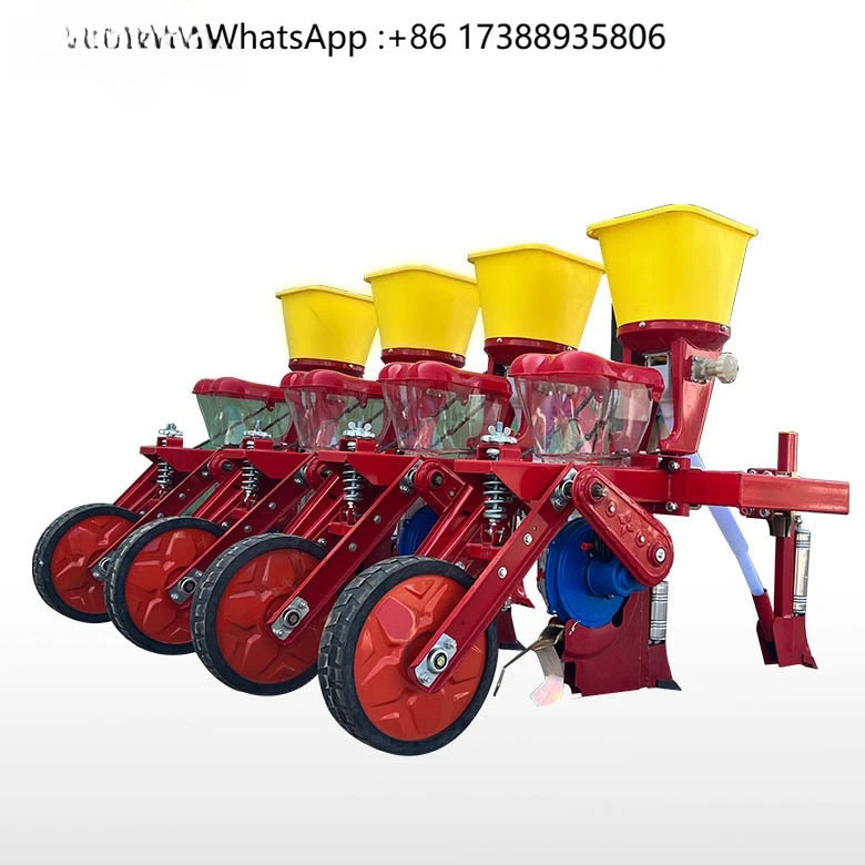 4 Rows  Corn Planter with Fertilizer About Maize Planter Machine