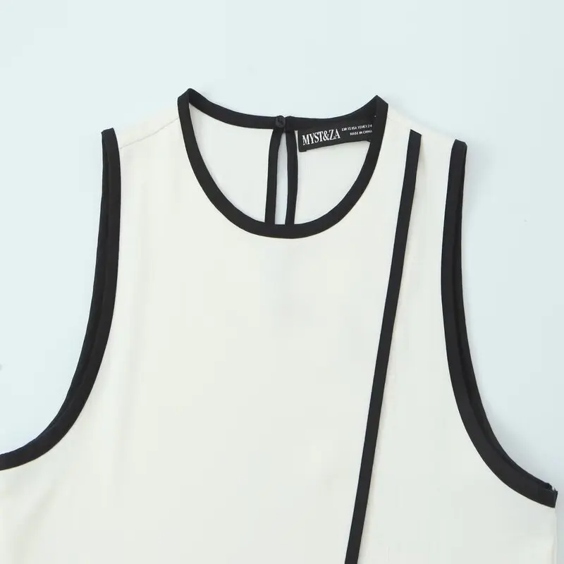 เสื้อผู้หญิงอเนกประสงค์สำหรับฤดูร้อนปี 2025 ทรงกลม ไม่มีลวดลาย สีสันสดใส แมทช์ได้กับทุกชุด 97059 เสื้อลำลองแฟชั่น