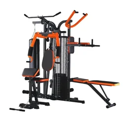 Linefar Fitness Gym Equipment Bodybuilding Home Gym Three Person Station Body Customized Steel Logo Multifunctional Trainer