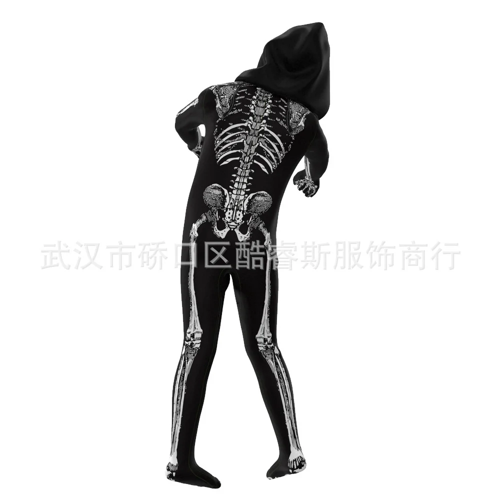 Halloween Skeleton costume, skeleton costume, ghost costume, scary, scary, children, women and men