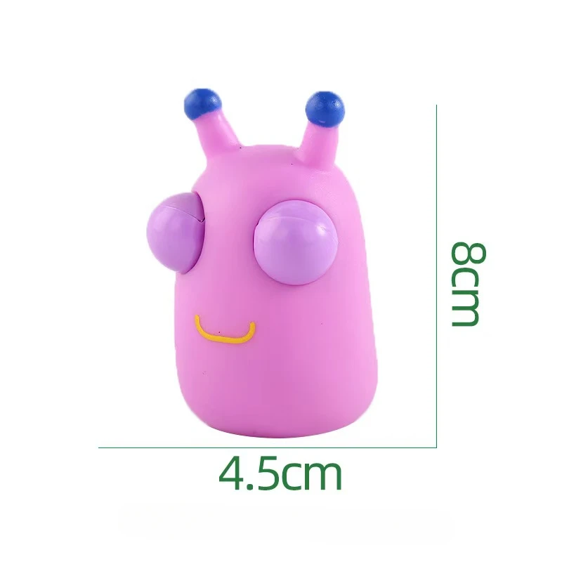 Children Adult Pressure Squeeze Eyes Dragon Green Insect Pet Pink Pig Pinch Exhaust To Relieve Emotional Toys