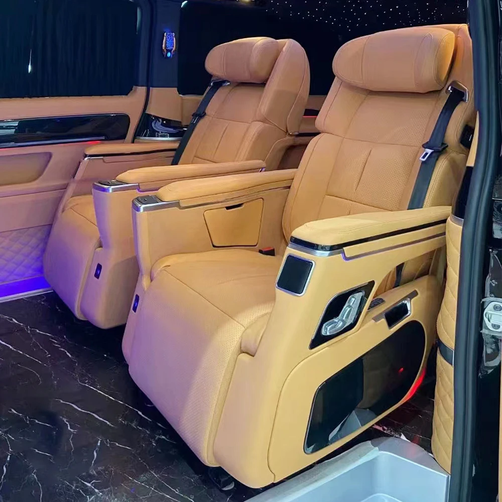 Custom Electric Rotation Leather Car Seats Chair for VAN MPV V Class for Vito for Sprinter 2500 3500
