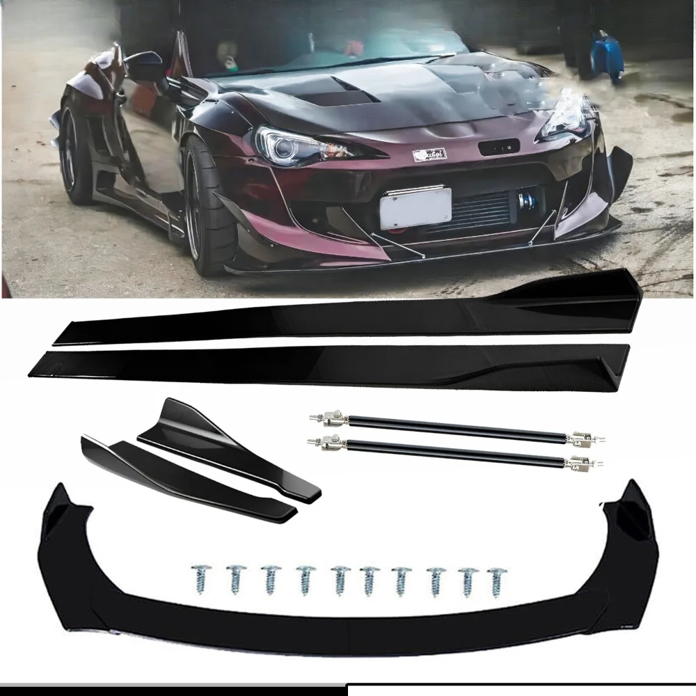 

For Subaru BRZ Toyota GT86 Front Splitter Bumper Lip Spoiler Gloss Black Bod Kit United States