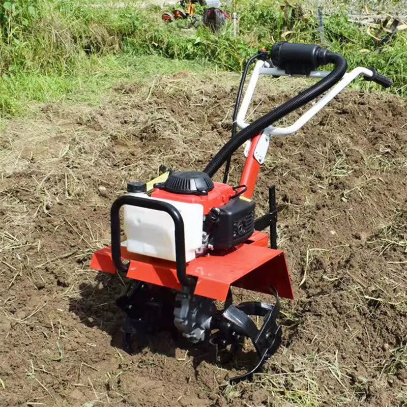Portable Self-Propelled Mini Cultivator, Upgraded Gearbox, Ideal for Farmland Weeding, Plowing & Soil Cultivation