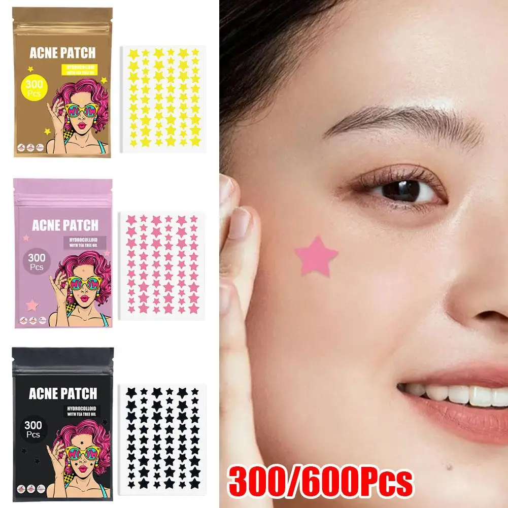 

New 1/2PCS Star Pimple Patch Acne Colorful Invisible Acne Pimple Acne Removal Stickers Cover Care Skin Closed Blemishes Pad C4Y1