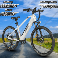 RS-A01Men Electric Bike 500W Motor 36V15AH Lithium Battery Commuter  E-bike 26-inch Tire All-terrain Adult Electric Bicycle