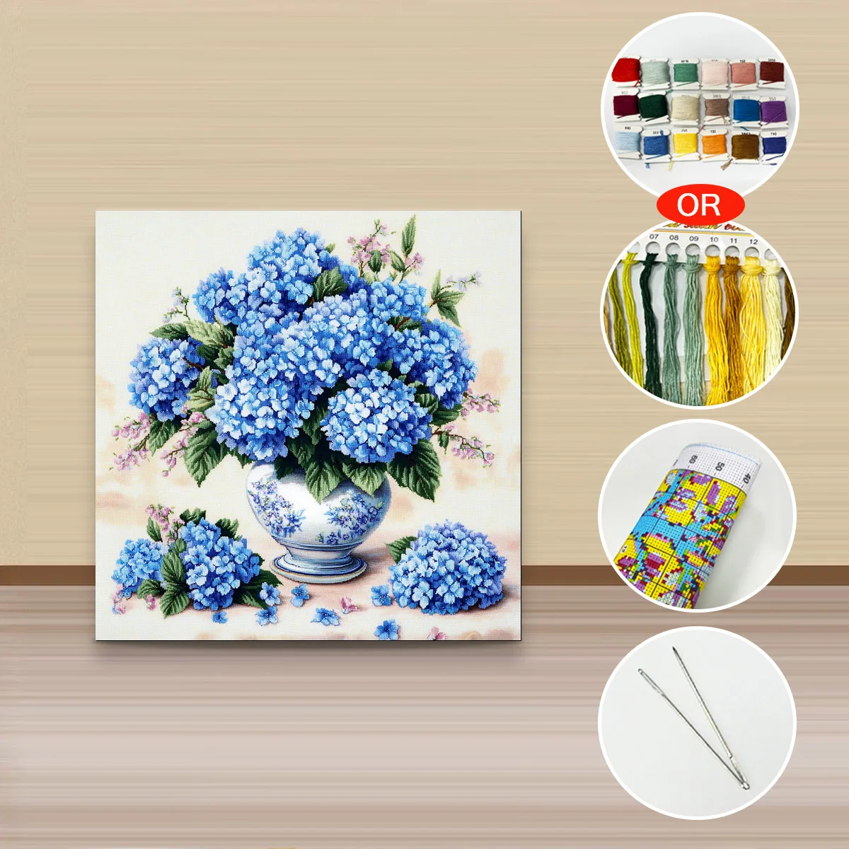 1 Stück 30x30 cm/11,8 Zoll, 11CT/14CT Kreuzstich-Set, DIY Valentinstagsgeschenk, Stickerei-Set für Festivals, Landschaften – Detail 4