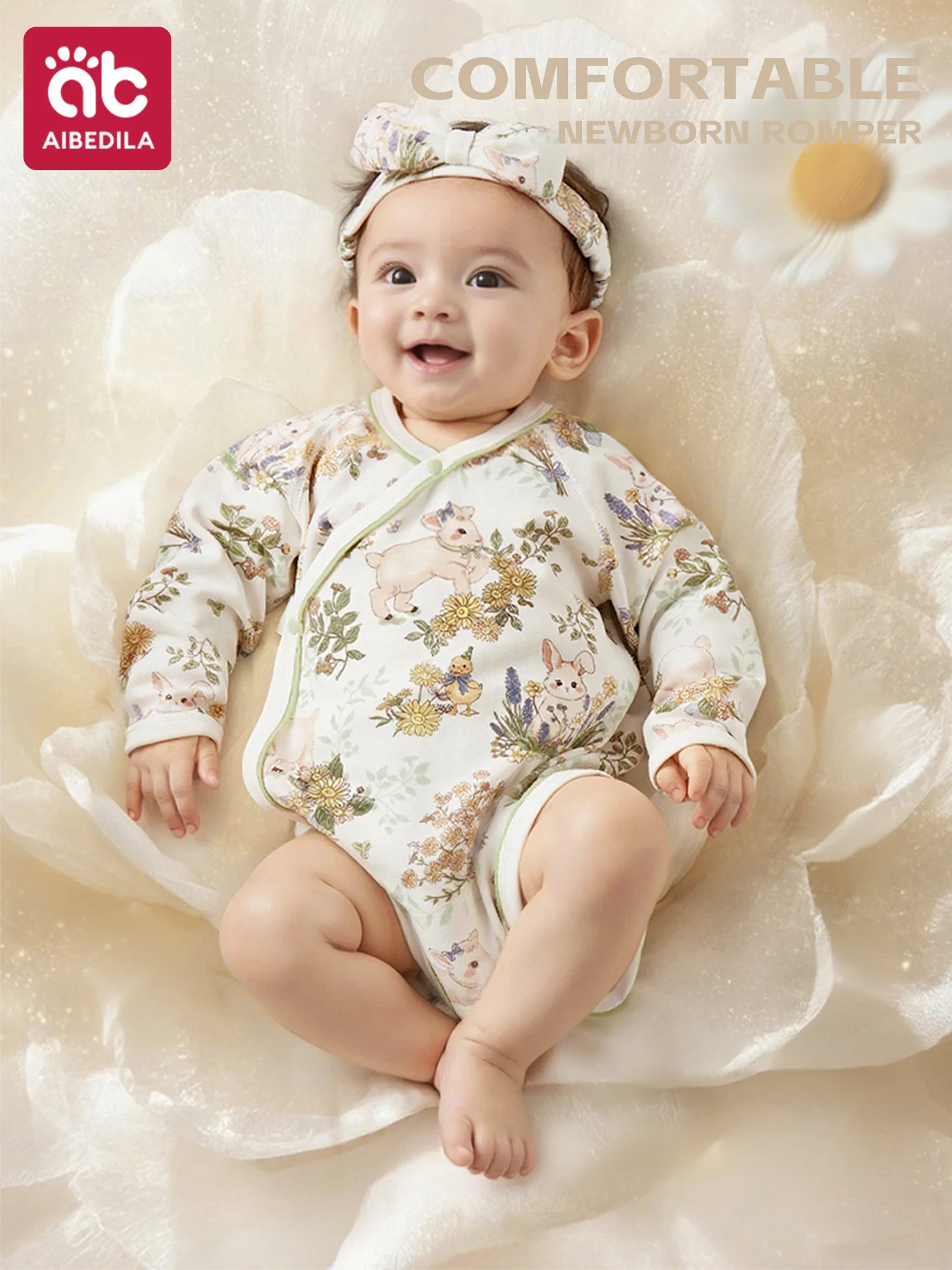 

AIBEDILA боди для новорожденных, мягкий хлопковый комбинезон для младенцев, антибактериальный костюм для ползания, одежда для малышей с героями мультфильмов, новинка для мальчиков и девочек 0-3 месяцев