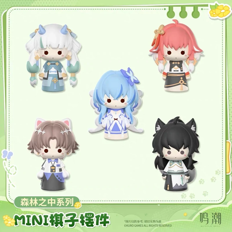 Pre Sale KURO GAMES Genuine Wuthering Waves In the Forest Series MINI Chess Piece Figurine Jinhsi QiuYuan ChangLi Cosplay Game
