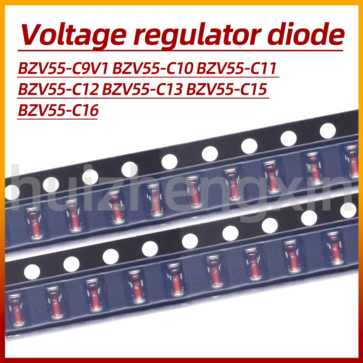 20pcs BZV55-C9V1 BZV55-C10 BZV55-C11 BZV55-C12 BZV55-C13 BZV55-C15 BZV55-C16 5% 500mW SMD Voltage regulator diode