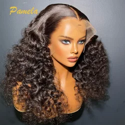 Loose Wave Bleached Knots Lace Frontal Glueless Wig Human Hair Pre Plucked Ready To Wear 13x6 HD Transparent Lace Frontal Wig