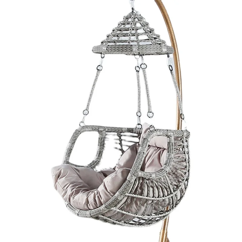 Entangled Bird's Nest, Natural Vine Hanging, Handmade Outdoor Courtyard Swing and Rocker Chair