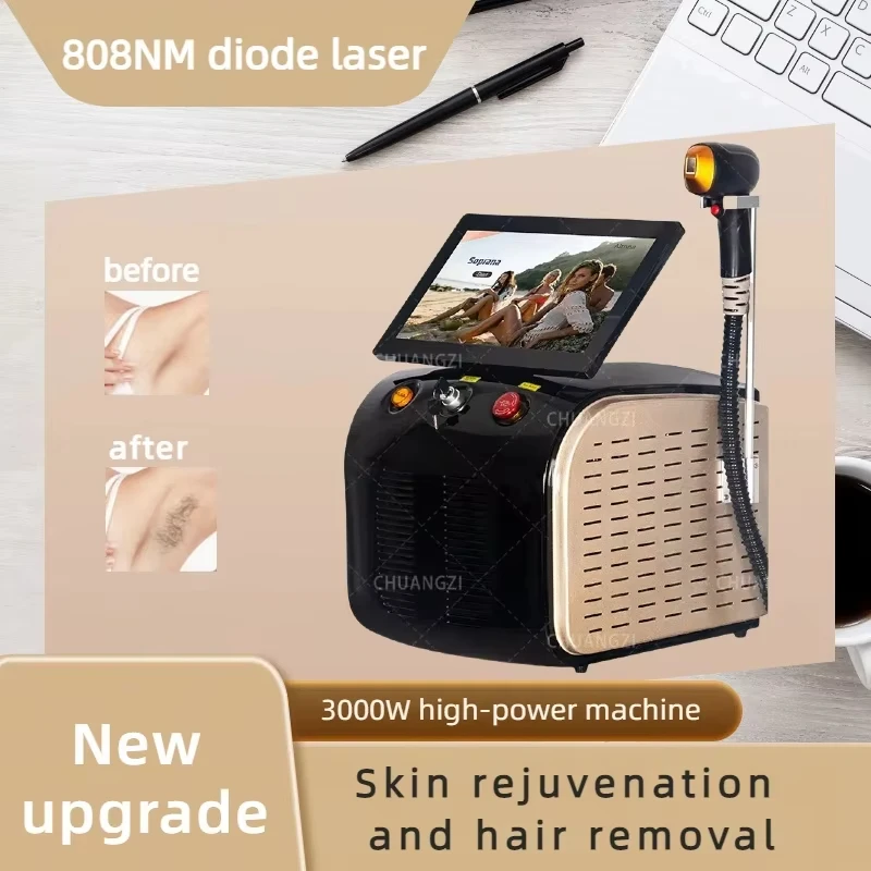 

Акция 808/755/1064 нм диодный лазерный аппарат для удаления волос профессиональный 3-волновой длины постоянный для салона бикини дома 05