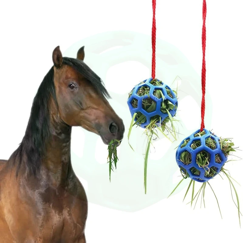 الجوف خارج الحصان علاج الكرة الحيوانات علاج القش المغذية TBR اللعب تمتد كرات بلاستيكية مقاومة للأغنام الجمل أدوات تغذية الغذاء #2