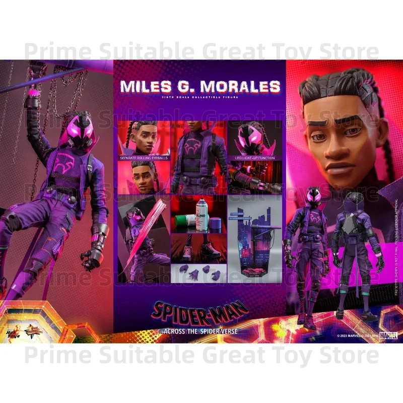 【In Stock】Original HotToys HT 1/6 MMS725 Spider-Man: Across The Spider-Verse Miles Morales Phantom Spider Gift&Collection