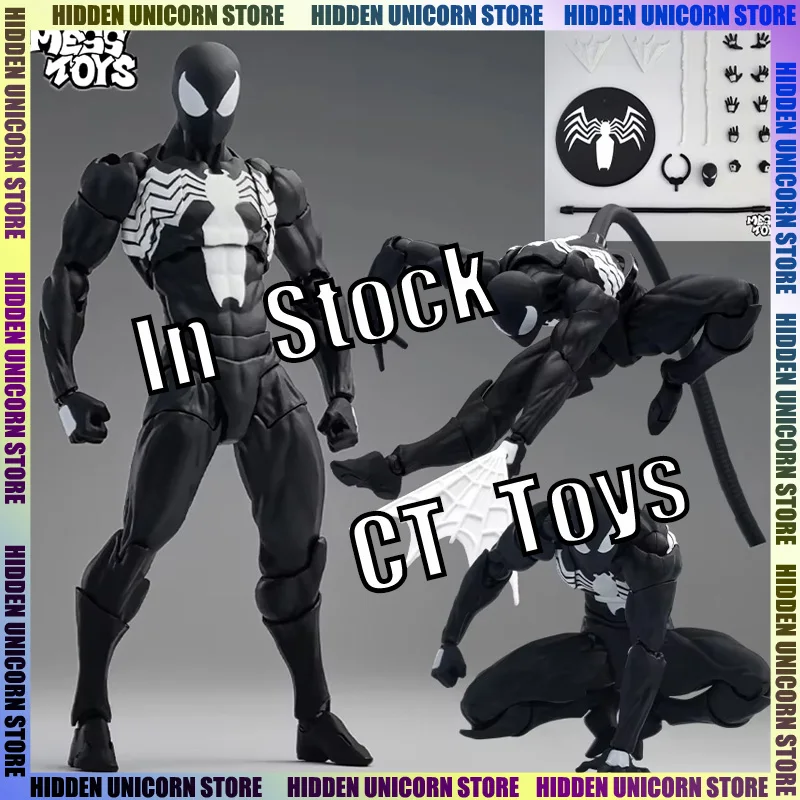

CT Toys Black Spiderman Action Figure Mess Toys Red Spider Man Anime Figurine Model PVC Statue Collection Ornament Toy Gifts
